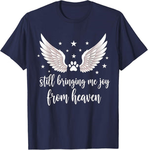 Dog Remembrance Cat Memorial Loss Pet Sympathy T-Shirt - T-Shirt | Navy