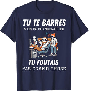Gift Retirement Funny Leaving Colleague Work T-Shirt - T-Shirt | Navy