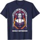 Gothic Antichrist Dark Art Church of Satan 666 Baphomet T-Shirt - T-Shirt | Navy
