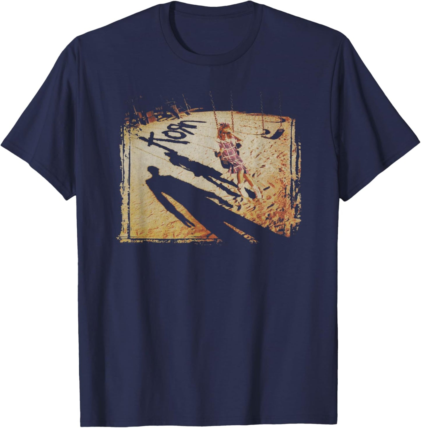 Korn Swing Set Cover T-Shirt - T-Shirt | Navy