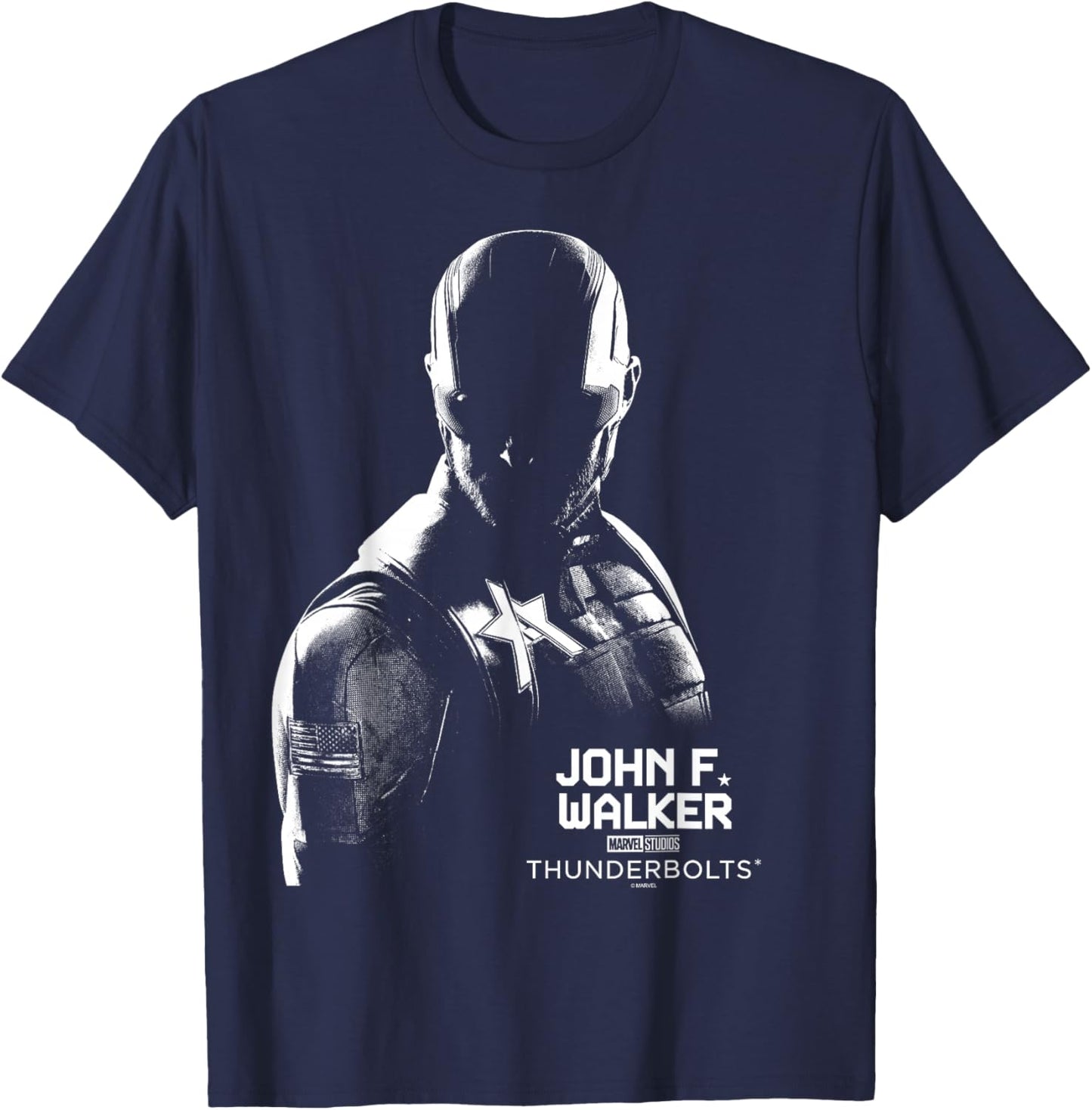 Marvel's Thunderbolts - John F Walker Silhouette T-Shirt - T-Shirt | Navy