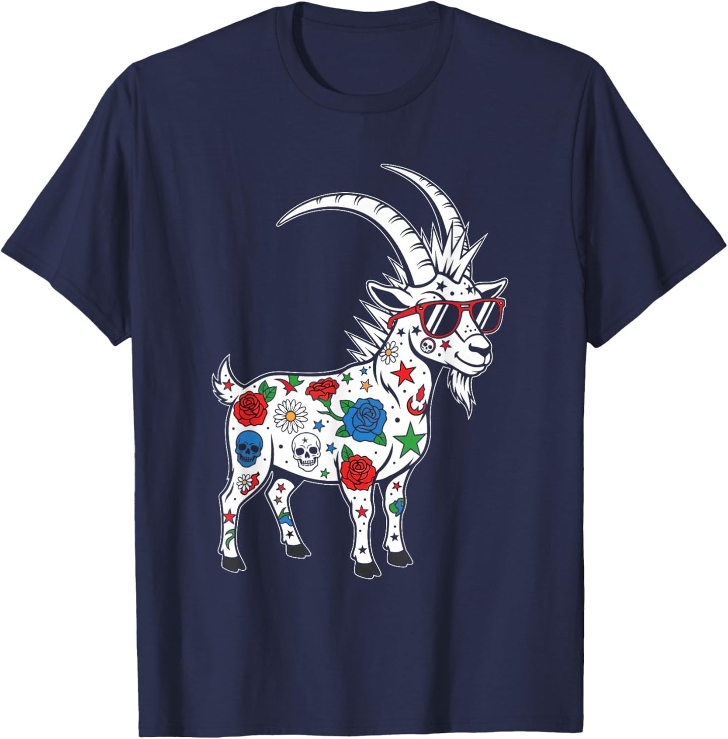Punk Goat Punk Rocker for Toddlers Boys Kids Boys Design T-Shirt - T-Shirt | Navy