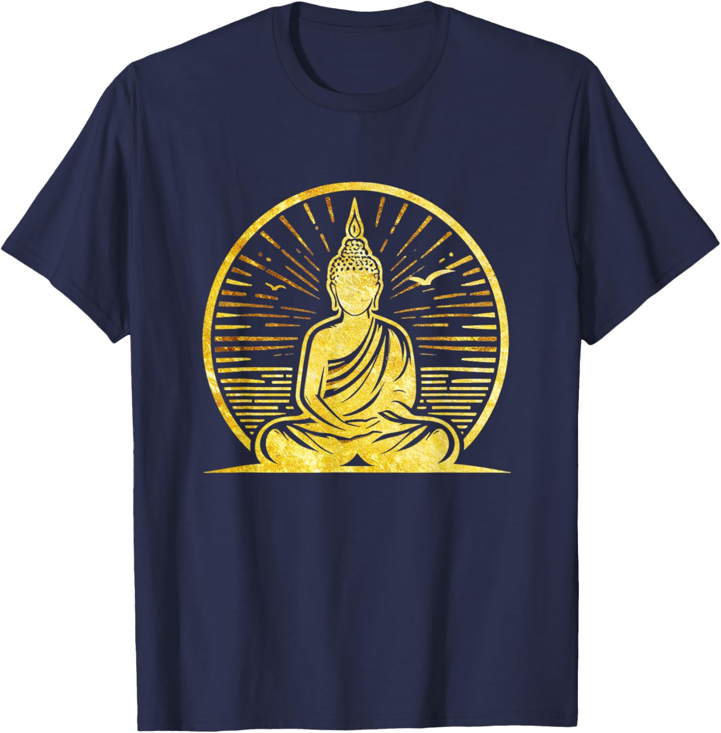 Buddha - Buddha Shirt Gift Buddhist T-Shirt - T-Shirt | Navy