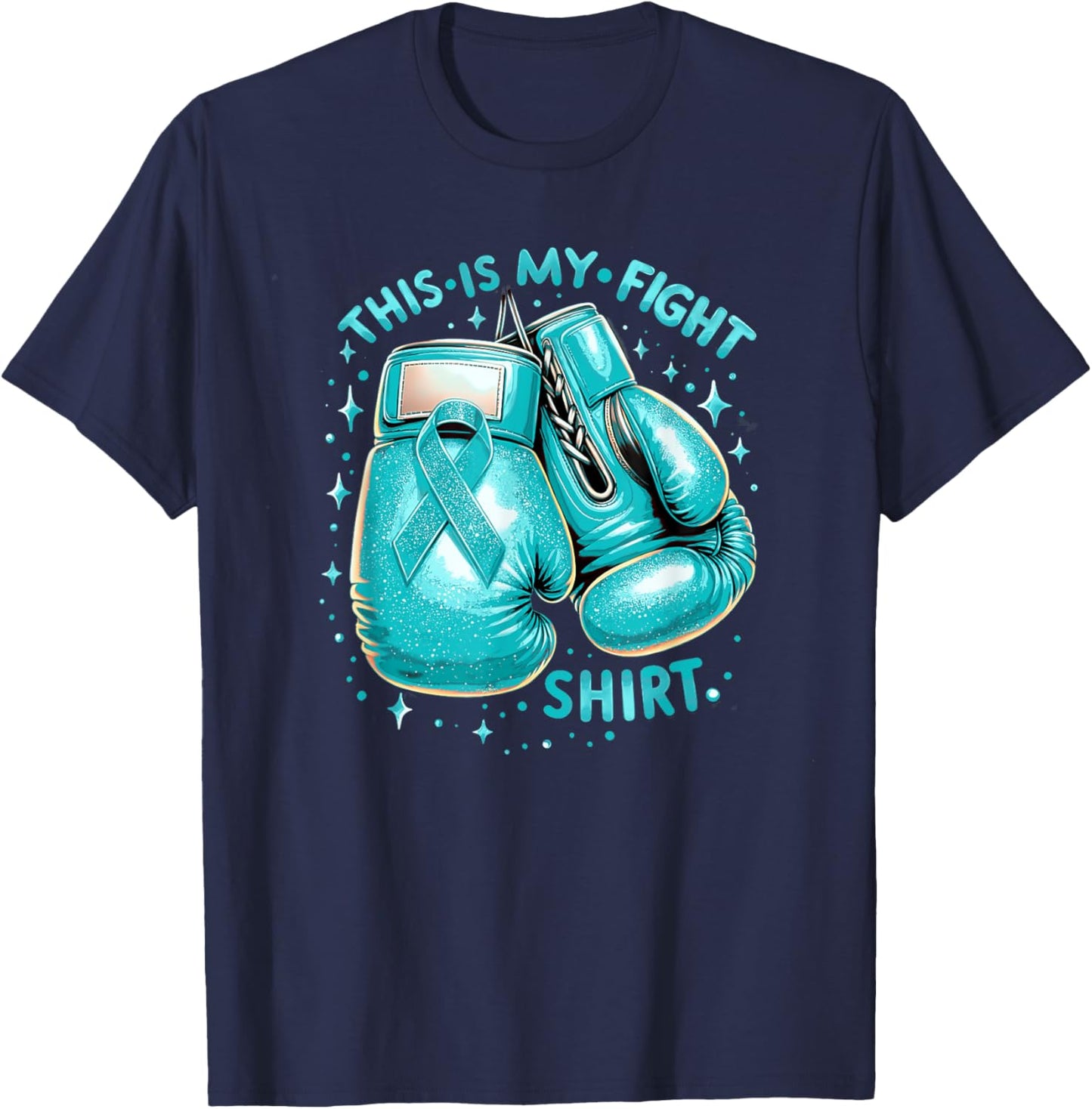 This Is My Fight Shirt Cervical Cancer Awareness T-Shirt - T-Shirt | Navy