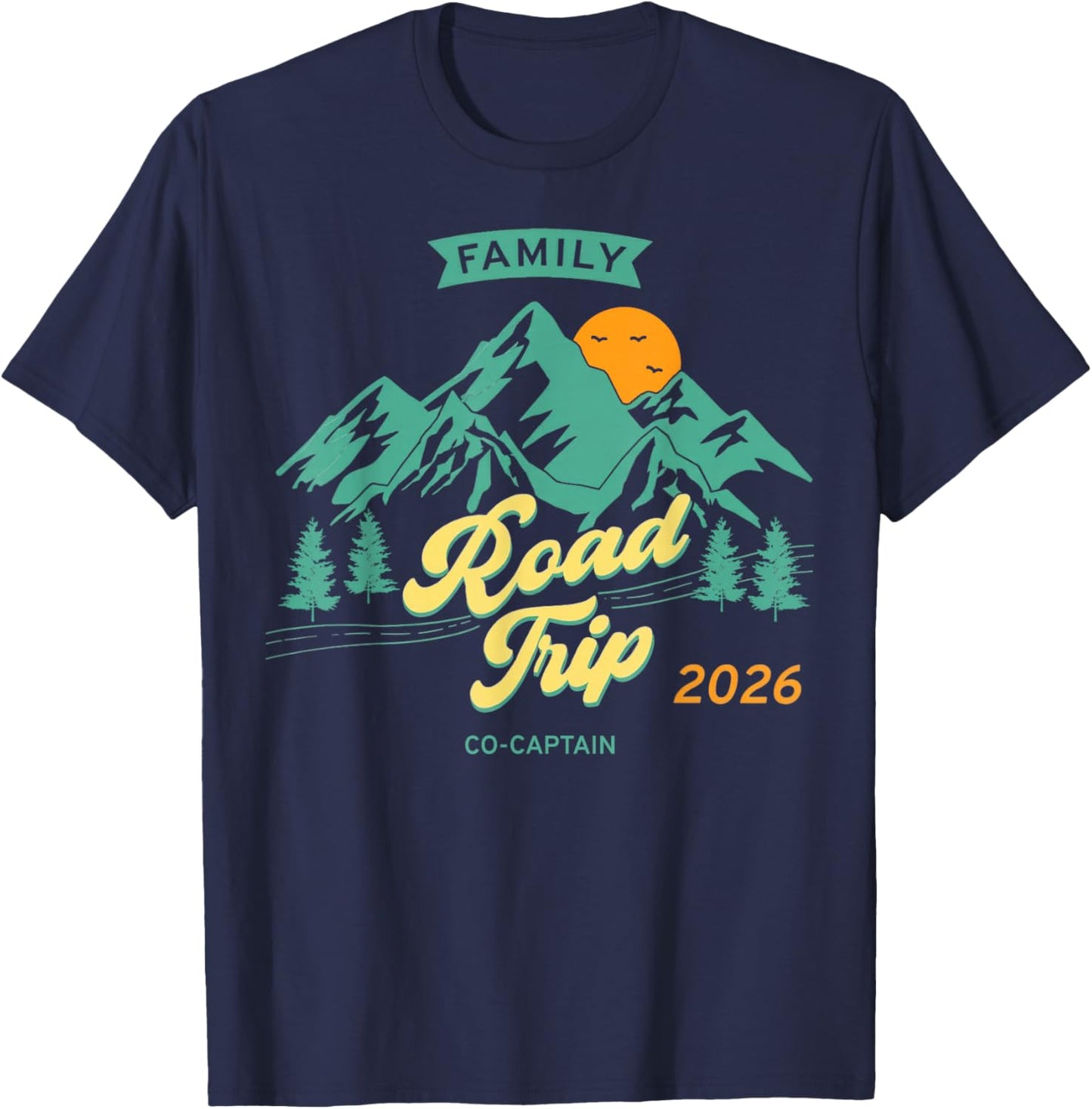 Voyage en Famille Amusant 2026 – Co-Capitaine T-Shirt - T-Shirt | Navy