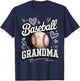 Baseball Grandma Proud Senior League Fan Spirit T-Shirt - T-Shirt | Navy
