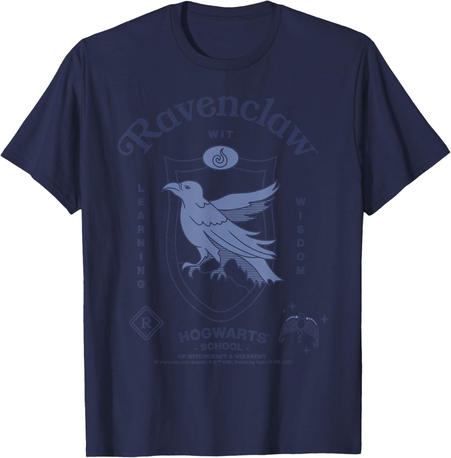 Ravenclaw Wit Wisdom Learning Hogwarts Harry Potter New T-Shirt - T-Shirt | Navy