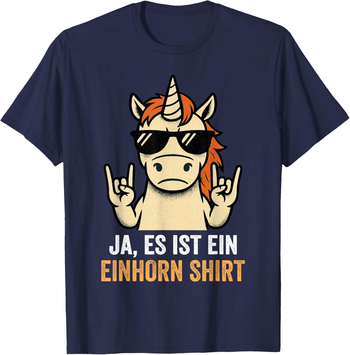 Cool Unicorn Yes It's A Unicorn Funny Slogan T-Shirt - T-Shirt | Navy