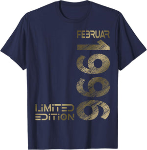February 1996 Man Woman 30th Birthday Limited Edition T-Shirt - T-Shirt | Navy