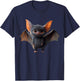 Bat Flight Fox Bat Vampire Bat Cute Bat , black, S T-Shirt - T-Shirt | Navy