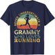 Never Underestimate A Grammy Who Loves Running Run Grammy T-Shirt - T-Shirt | Navy