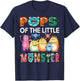 Pops Of The Little Monster Kids 1St Birthday Party T-Shirt - T-Shirt | Navy