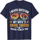 Matching Couples Cruise Men Candy Husband and Wife Cruise T-Shirt - T-Shirt | Navy