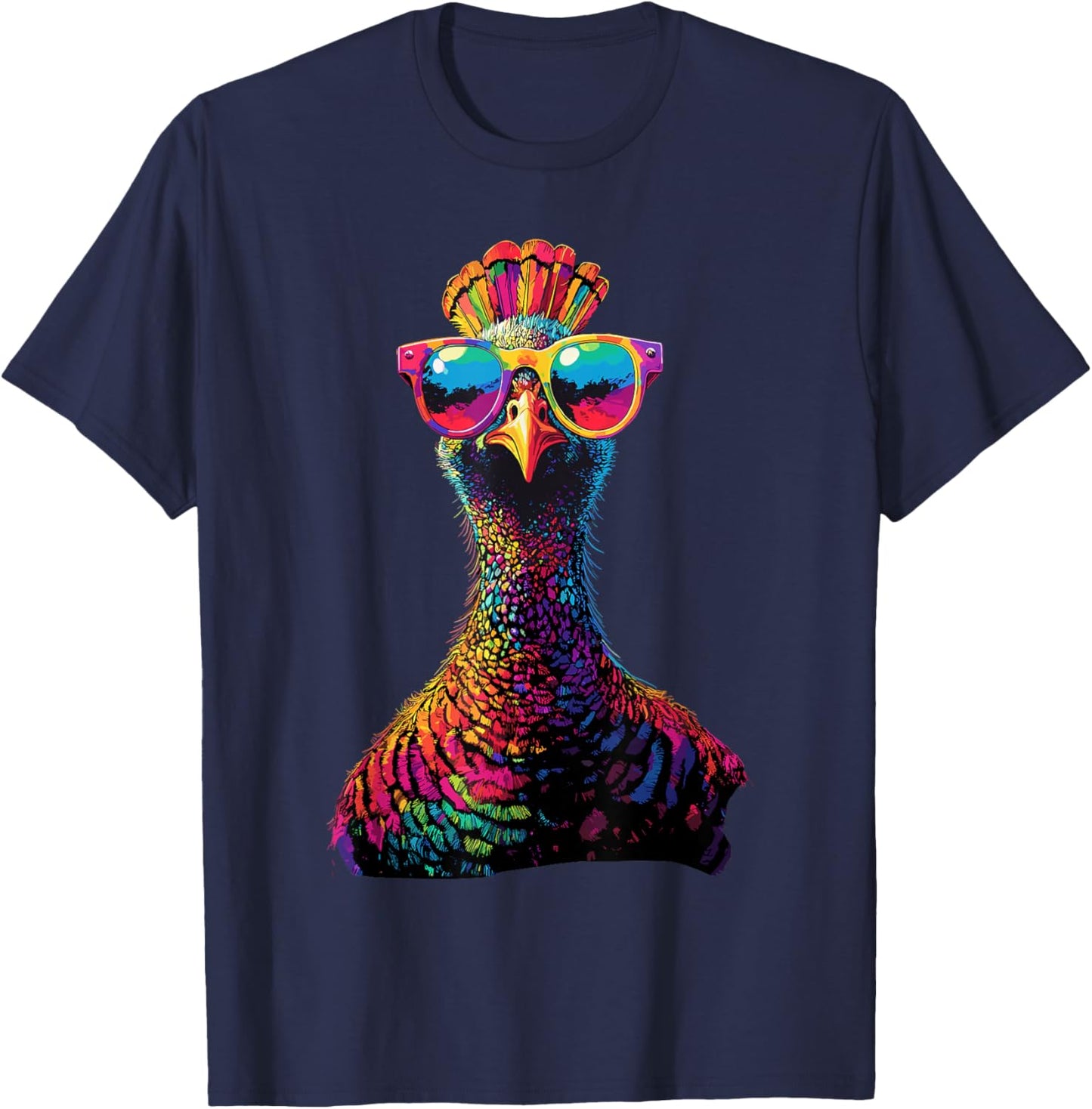 Turkey Chicken Bird Turkeys Pheasant Turkey T-Shirt - T-Shirt | Navy