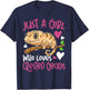 Crested Gecko Just A Girl Who Loves Crested Geckos T-Shirt - T-Shirt | Navy