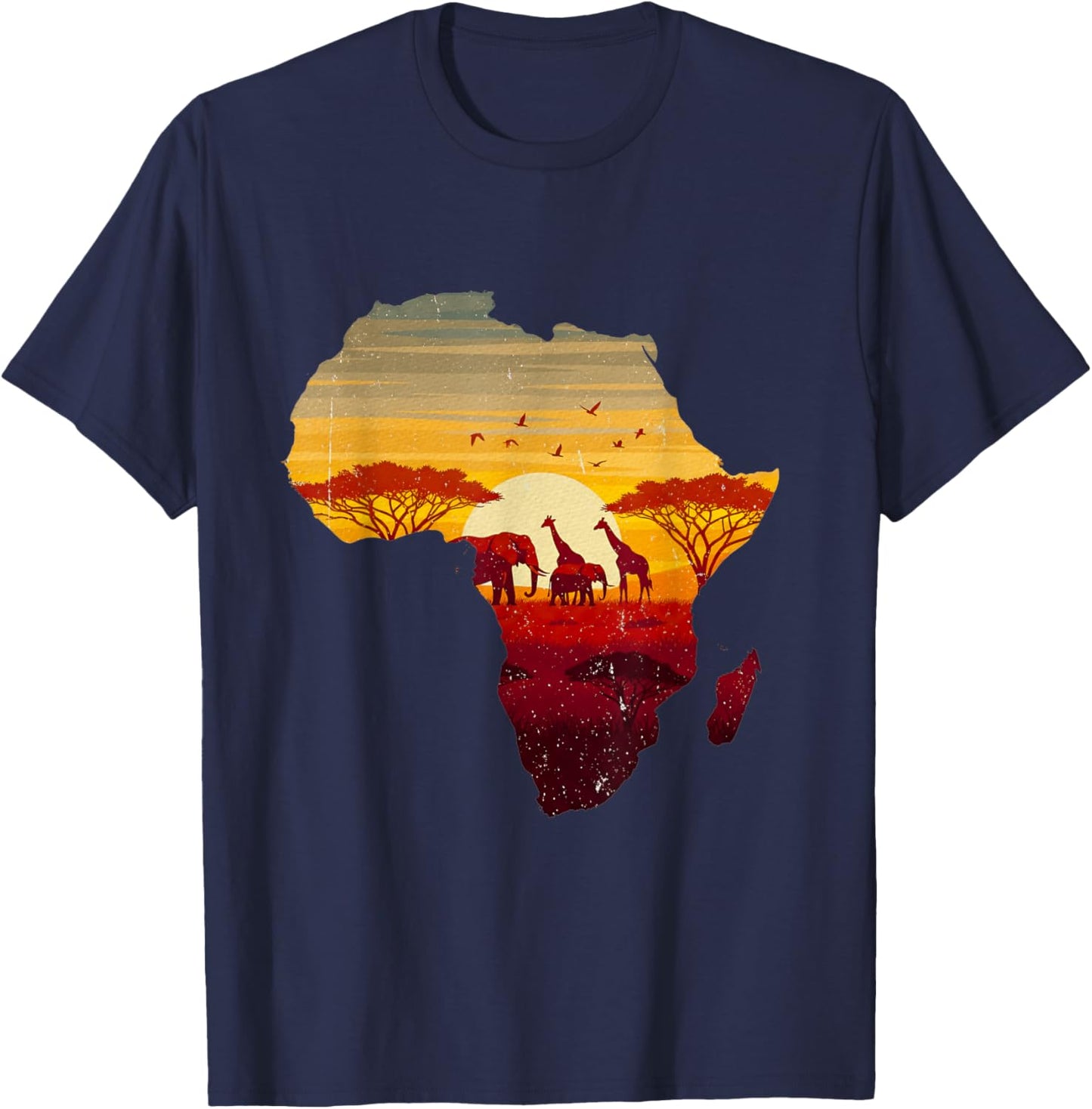 Safari Idea Animal Lover Africa Elephant Africa Lover T-Shirt - T-Shirt | Navy