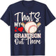 That's My Grandson Out There Baseball Grandma Mother's Day T-Shirt - T-Shirt | Navy