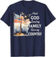 Patriotic Christian I Trust God Love My Family And Country T-Shirt - T-Shirt | Navy