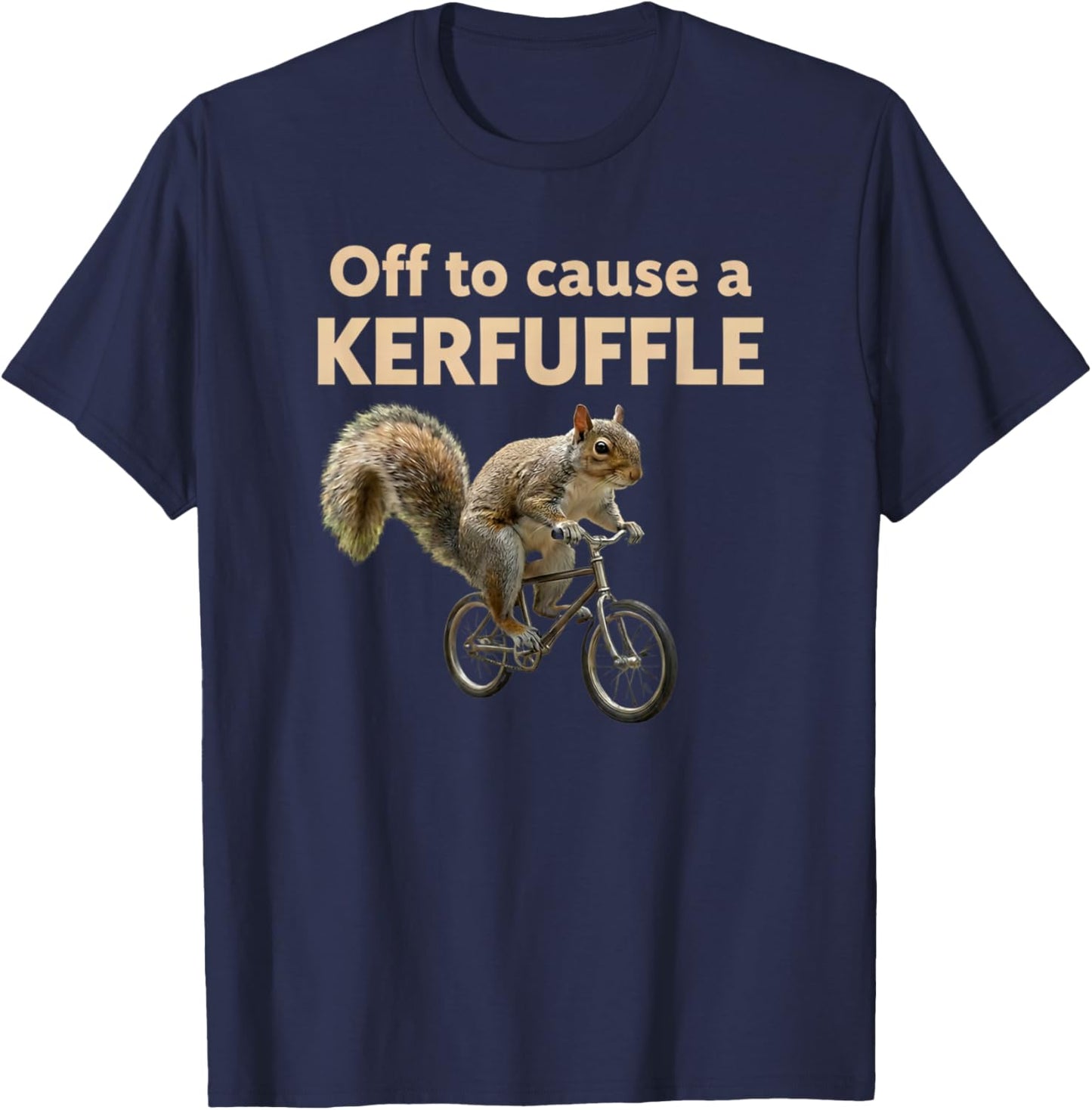 Off to Cause a Kerfuffle T-Shirt - T-Shirt | Navy