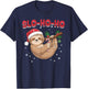 Sloth Christmas Animal Slo-Ho-Ho T-Shirt - T-Shirt | Navy