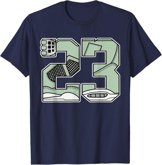 Number 23 Seafoam Abundance 4s Matching Women T-Shirt - T-Shirt | Navy