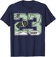Number 23 Seafoam Abundance 4s Matching Women T-Shirt - T-Shirt | Navy