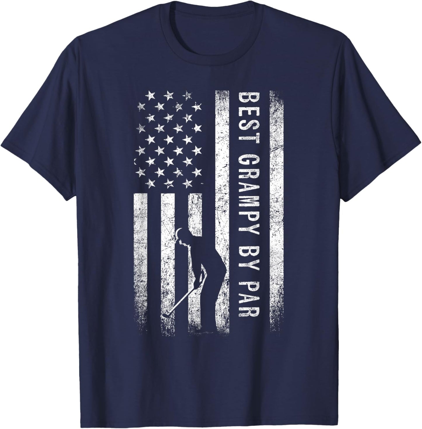 Best Grampy By Par Golfing Gifts Grampy Father's Day Golf T-Shirt - T-Shirt | Navy