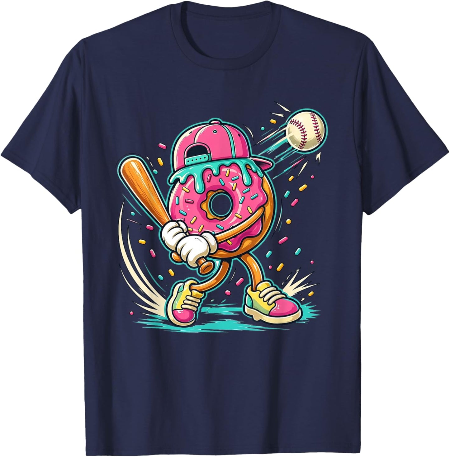 Donut and Dingers Youth T-Shirt - T-Shirt | Navy