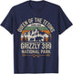 Queen Of The Tetons Grizzly 399 National Park Preserve T-Shirt - T-Shirt | Navy