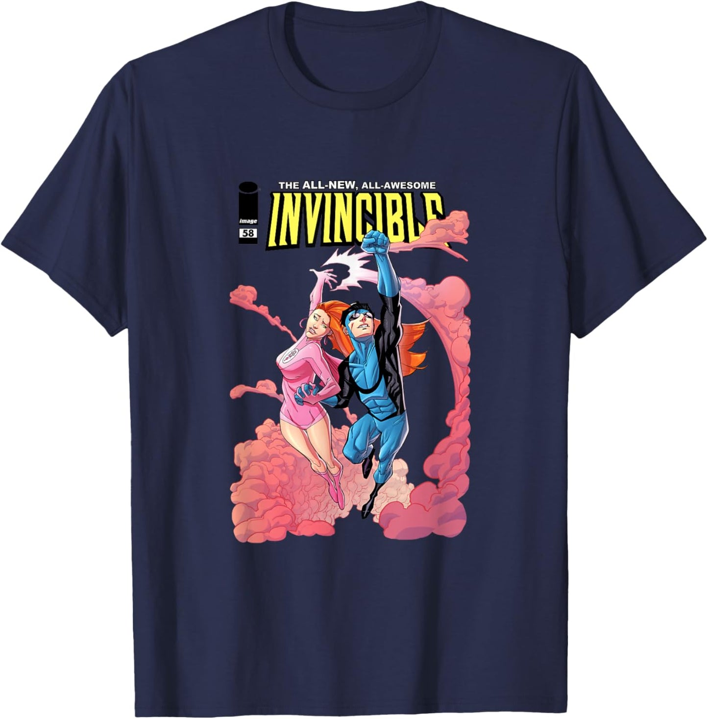 Invincible #58 T-Shirt - T-Shirt | Navy