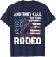 Vintage And They Call The Thing Rodeo Country Cowgirl Cowboy T-Shirt - T-Shirt | Navy