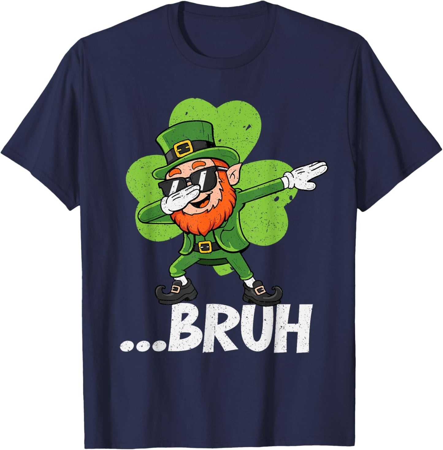 Boys St Patricks Day Bruh 6 7 Saint Patricks Kids Youth Teen T-Shirt - T-Shirt | Navy