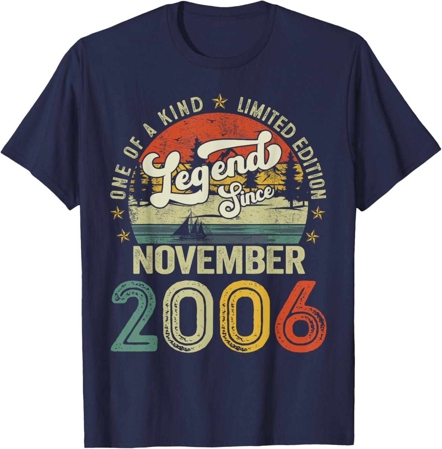 18 Years Old Legend since November 2006 18th Birthday Boys T-Shirt - T-Shirt | Navy