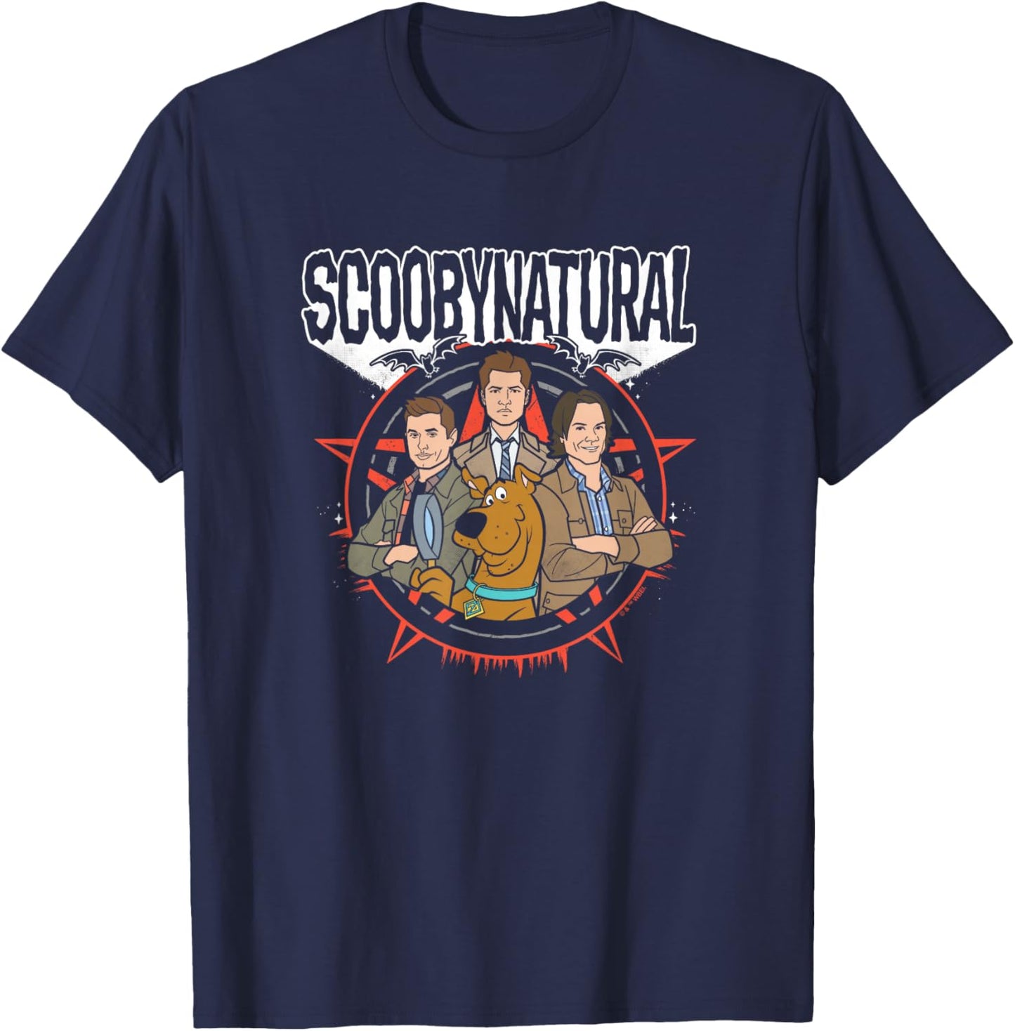Supernatural - Adults, Black, S, Short Sleeve, Classic Fit, Cotton, Polyester, Scoobynatural T-Shirt - T-Shirt | Navy