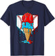 Baseball Lifestyle Drip Ice Cream Sport Dripping Youth Boys T-Shirt - T-Shirt | Navy