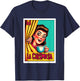 Mexican Lottery Designs Mexican La Chismosa Parody Lottery T-Shirt - T-Shirt | Navy