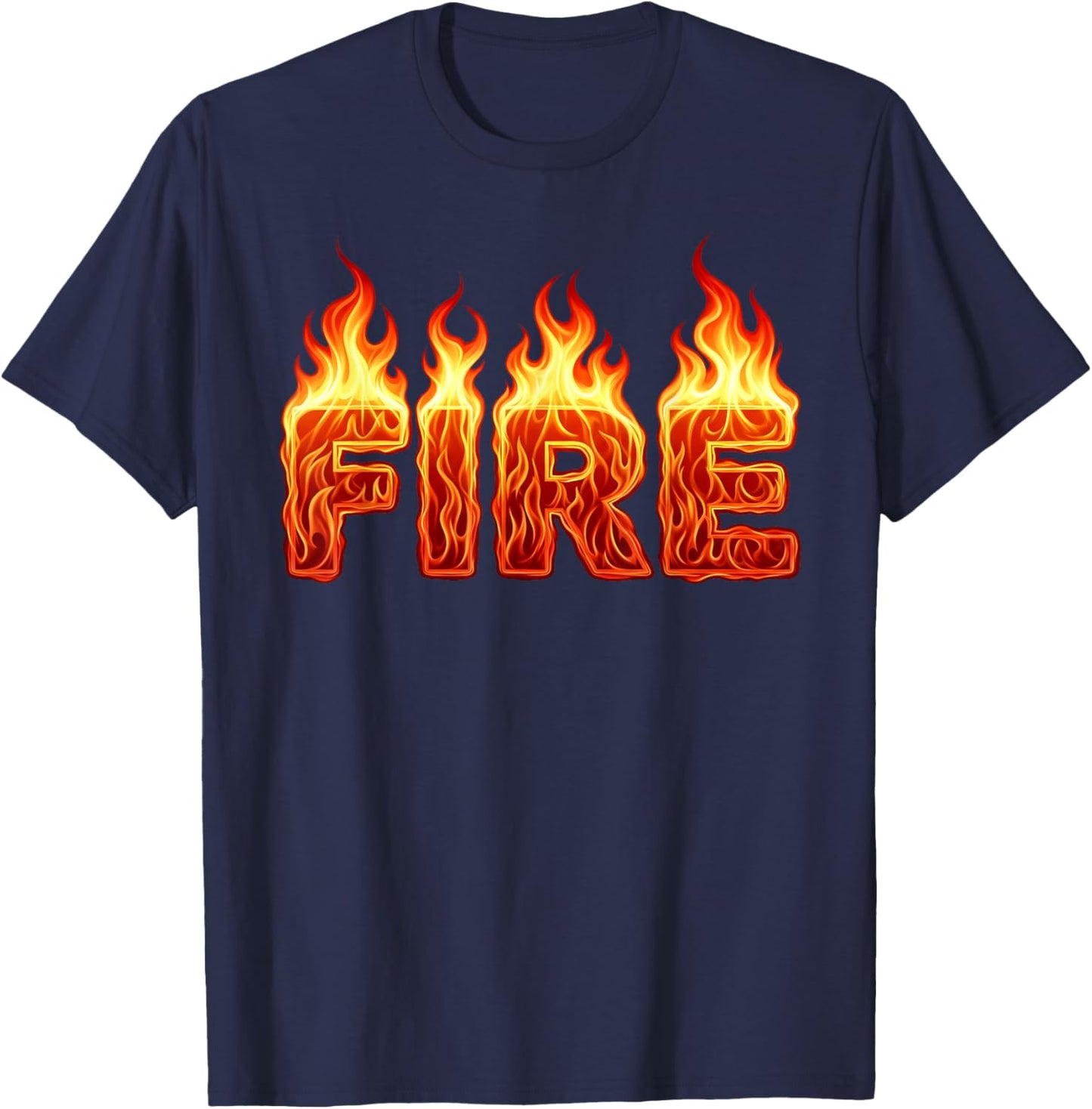 Fire and Ice DIY Lazy Halloween Costumes Men Women Kids T-Shirt - T-Shirt | Navy