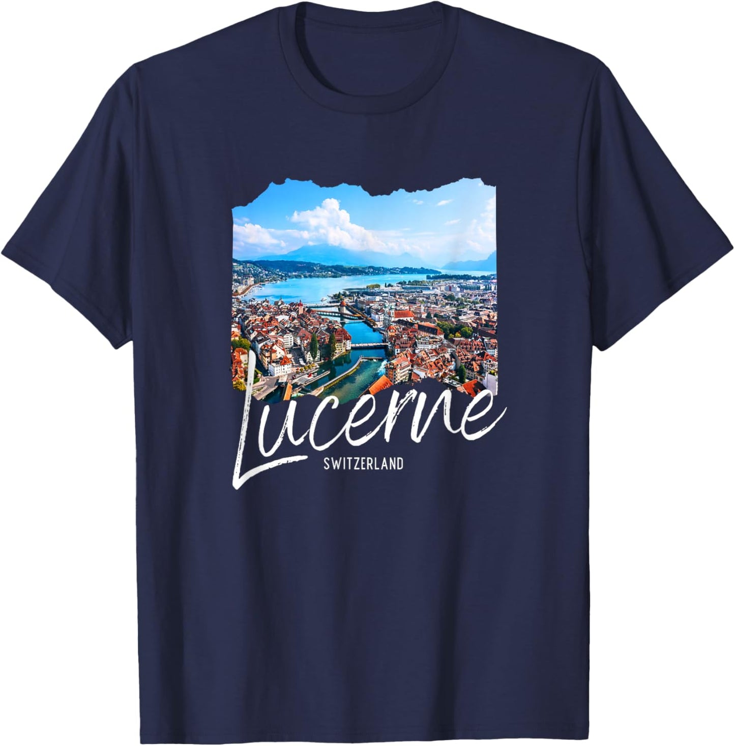 Lucerne Switzerland Souvenir Lucerne T-Shirt - T-Shirt | Navy