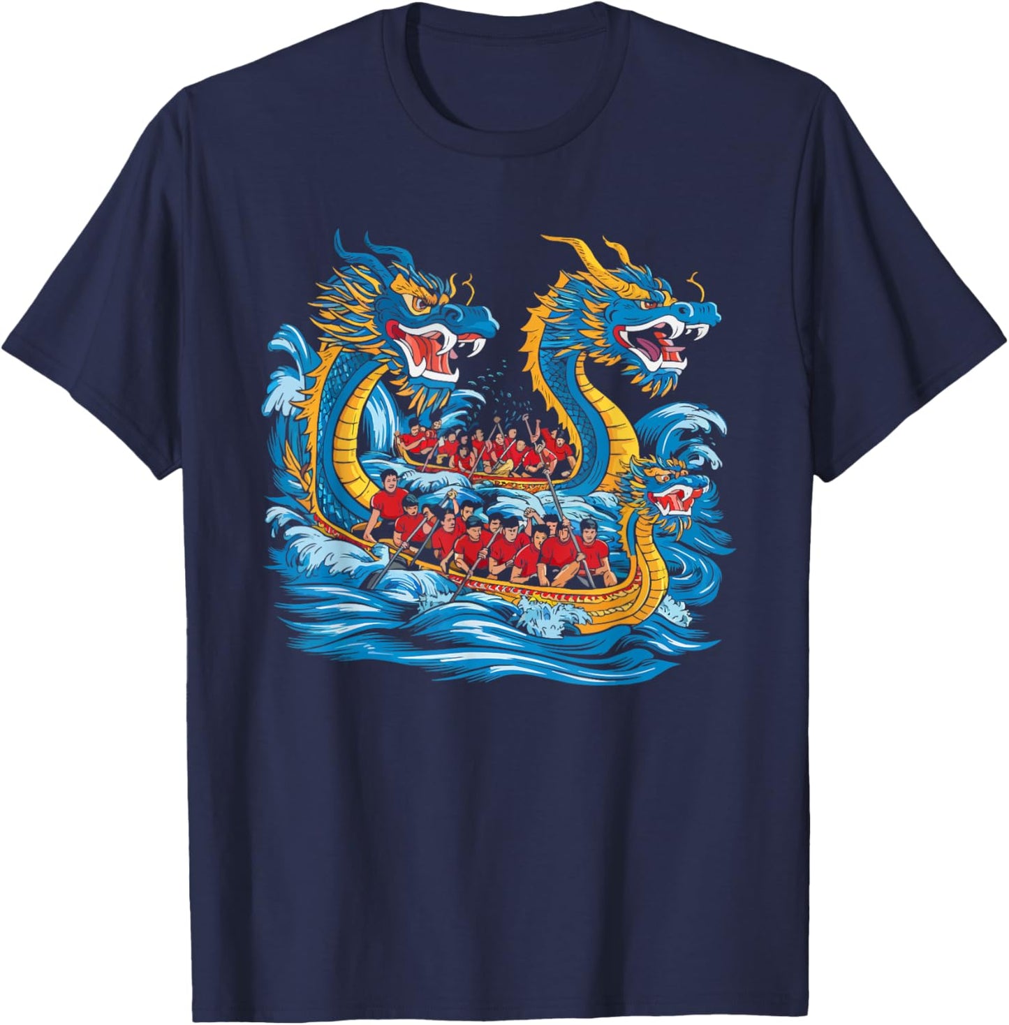 Dragon Boat Racing Paddler Dragonboating Dragonboat T-Shirt - T-Shirt | Navy