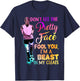 Don't Let The Pretty Face Fool You I'm A Beast In My Cleats T-Shirt - T-Shirt | Navy