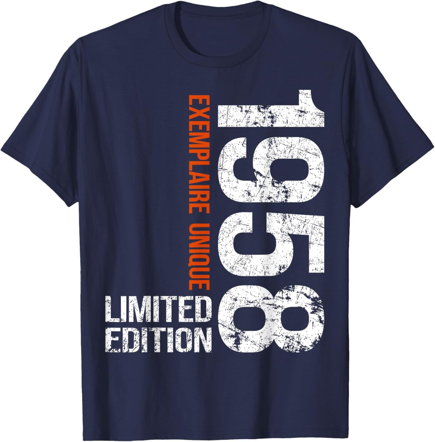 67th Birthday 1958 Vintage 67 Years Men Women T-Shirt - T-Shirt | Navy