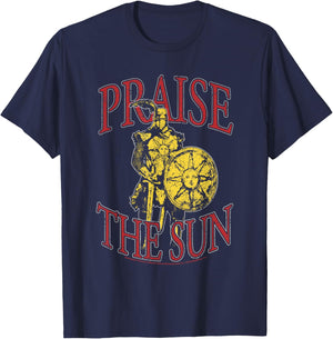 Dark Souls Praise the Sun Solaire of Astora Video Game T-Shirt - T-Shirt | Navy