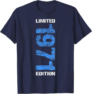 1971 Man Woman 55th Birthday Limited Edition 55 T-Shirt - T-Shirt | Navy