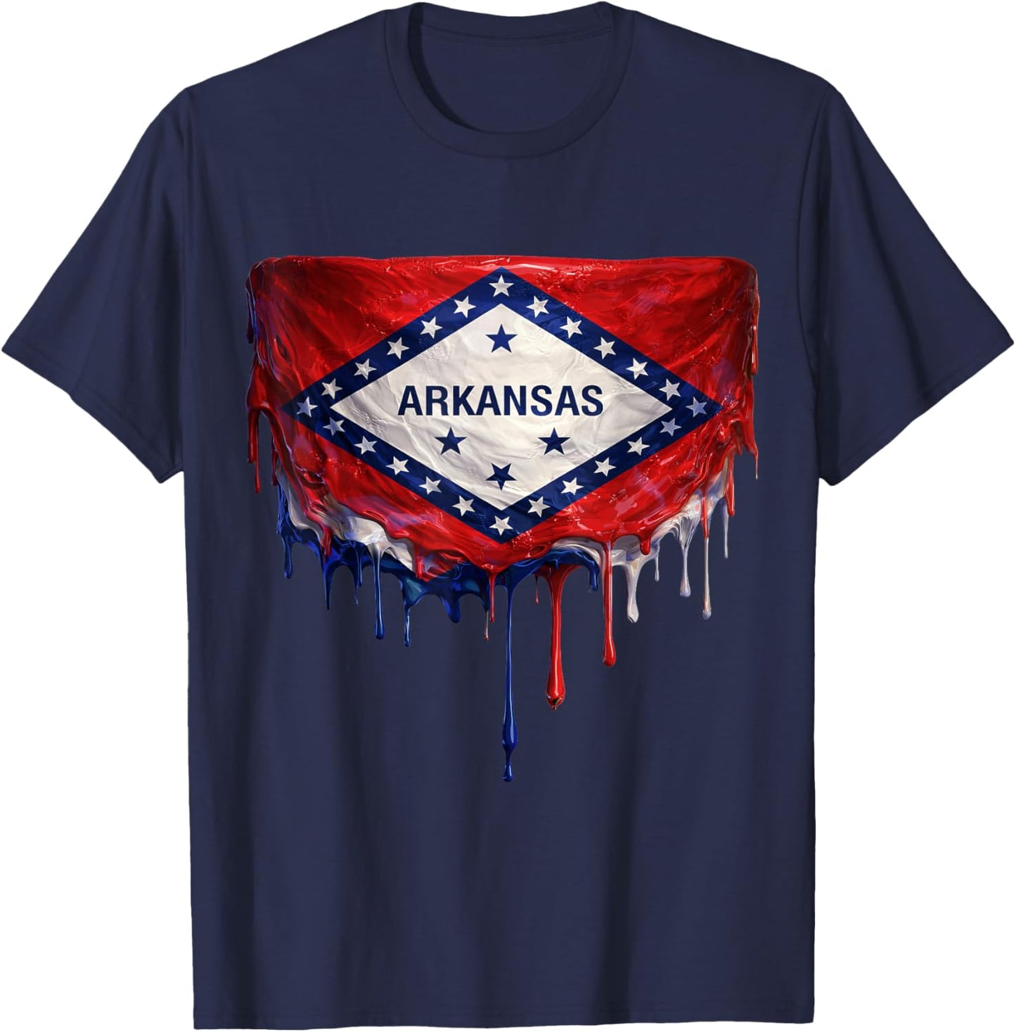 Drapeau de l'Arkansas T-Shirt - T-Shirt | Navy