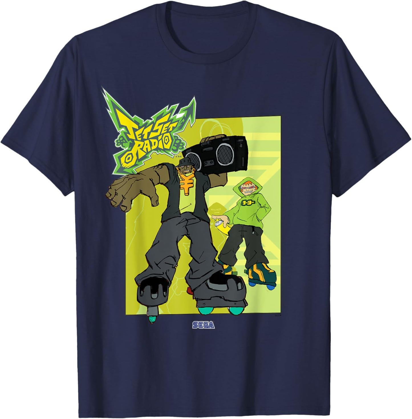 Jet Set Radio duo Combo, Yo-Yo SEGA Dreamcast video game T-Shirt - T-Shirt | Navy
