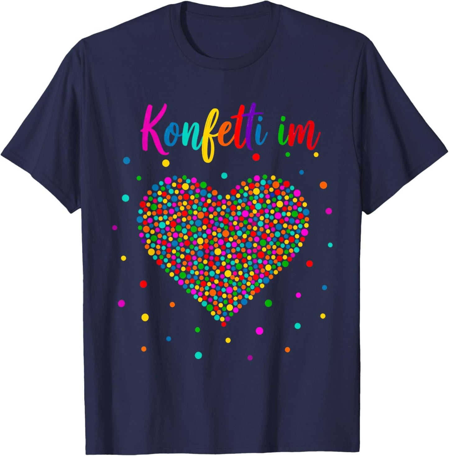 Confetti in the Heart Carnival T-Shirt - T-Shirt | Navy
