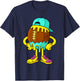 Football Drip Boys Football Ice Cream Drip Character T-Shirt - T-Shirt | Navy