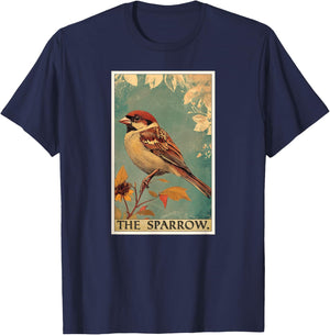 Sparrow Tarot Card Sparrows Sparrow T-Shirt - T-Shirt | Navy