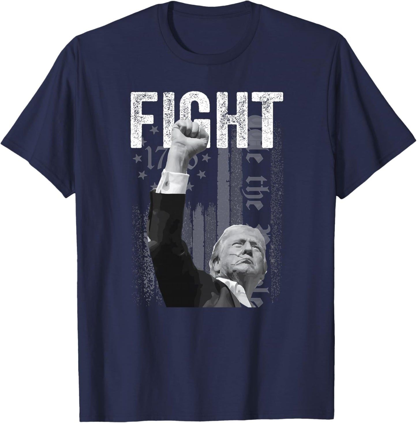 Trump Pennsylvanie Rally Fight ! Haut de Gamme T-Shirt - T-Shirt | Navy