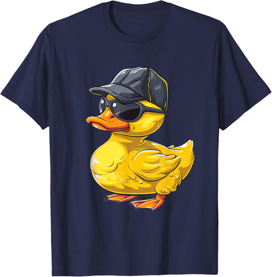 Rubber Duck Rubber Duckie Sunglasses Rubber Duck Lover T-Shirt - T-Shirt | Navy
